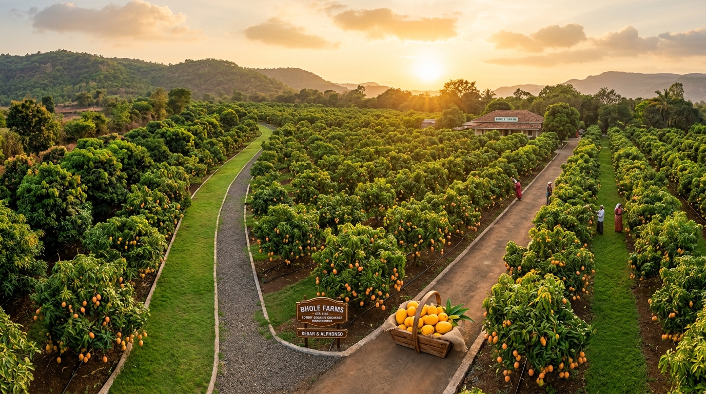 Drone View of Orchards